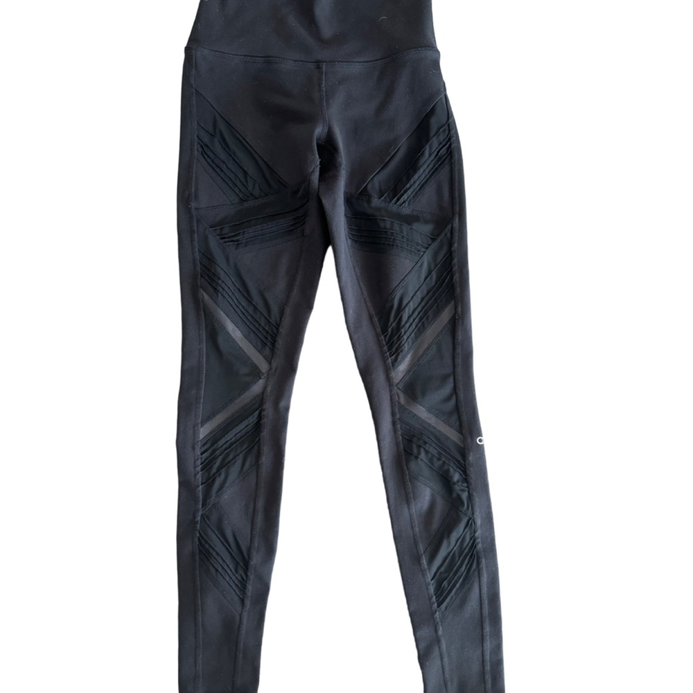 ALO Yoga High Waist Leggings Mesh Panels